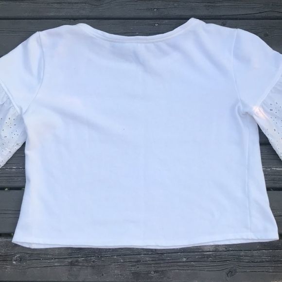 DR2 DANIEL RAINN Eyelet Bell Sleeve Sweatshirt - Picture 7 of 8